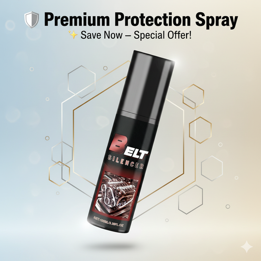 Belt silencer spray