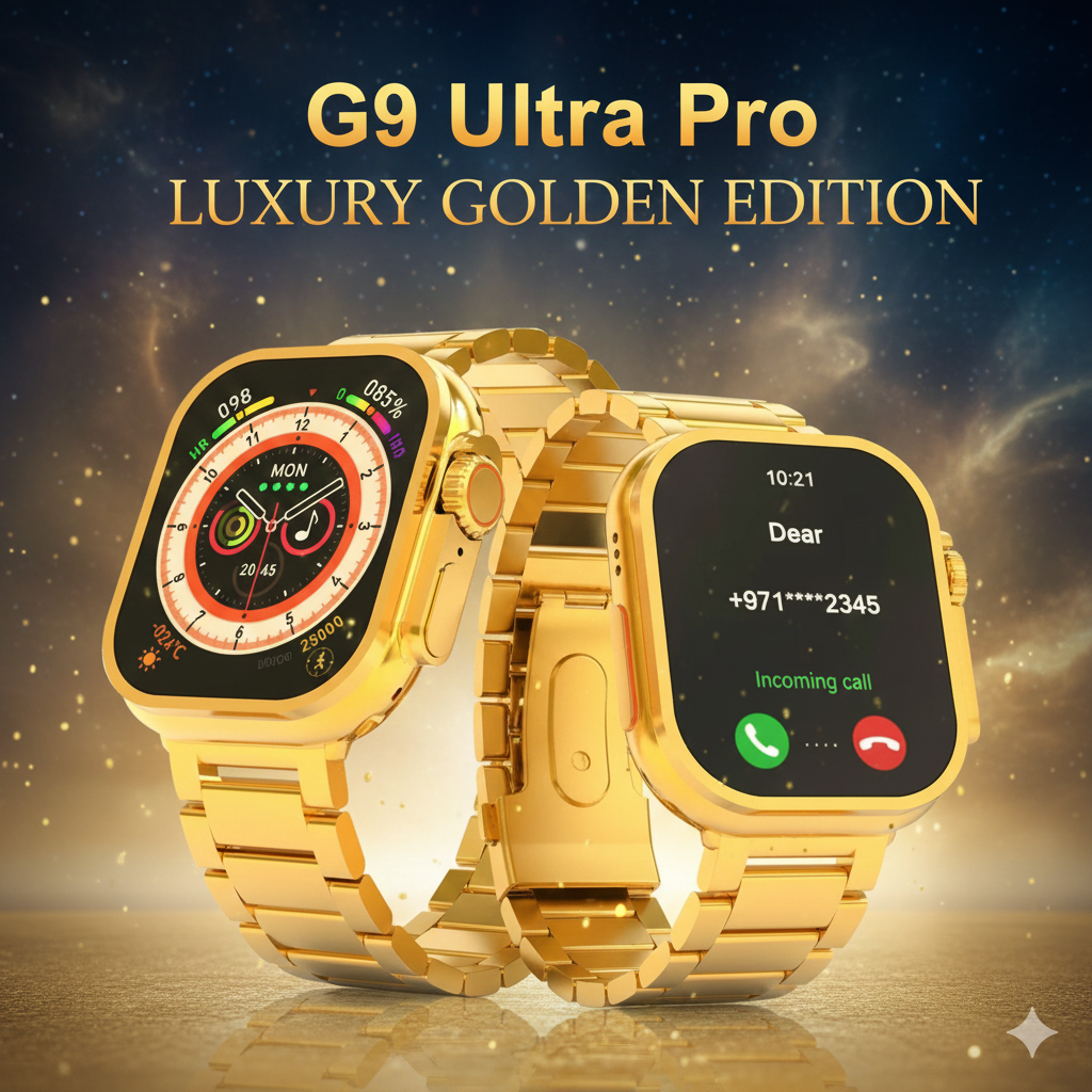 2025 G9 Ultra Pro Gold Smart Watch